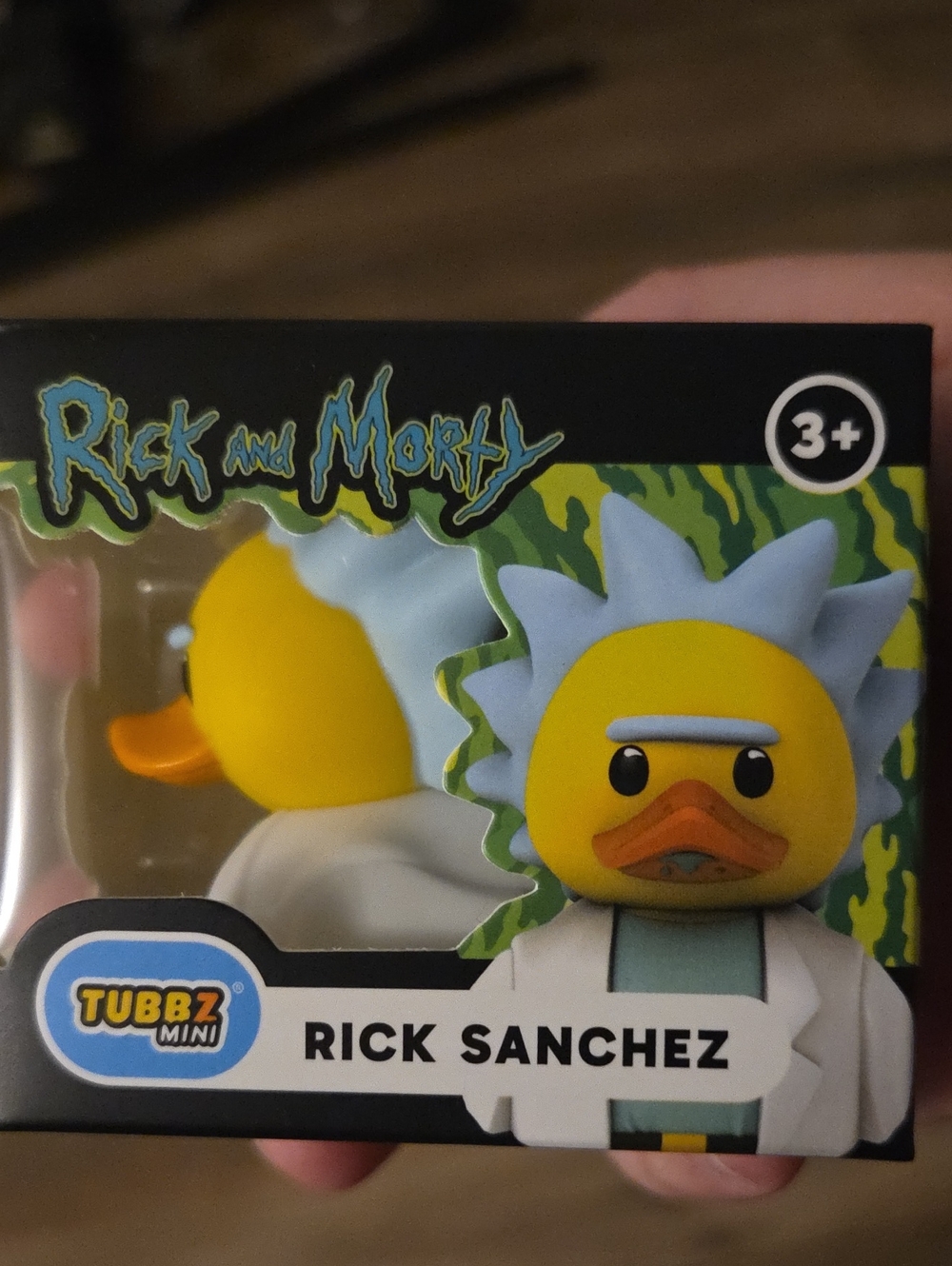 Rick and Morty TUBBZ Mini Rick Sanchez Duck Vinyl Figure - Yellow & Light Blue